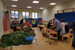 2019 November: Adventskranzbinden