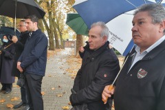 2021 November: Andacht beim Denkmal der Sudetendeutschen am Friedhof Straubing
